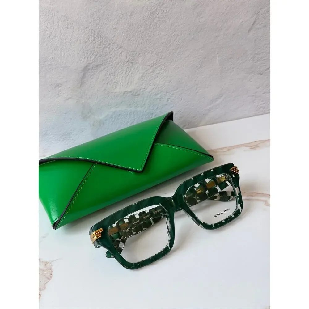 NEW Bottega Veneta BV1324O Braided Green Eyeglasses Frames